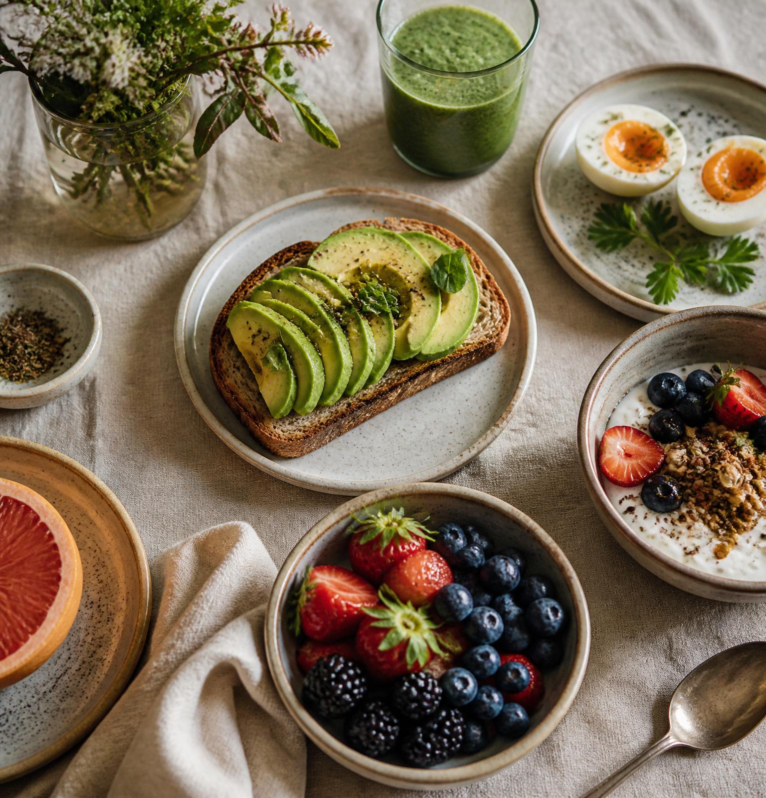A nourishing meal in an editorial setting